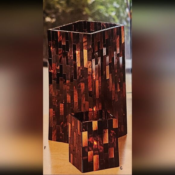 🩵PartyLite Global Ambiance Square Hurricane Candle Holder - Picture 2 of 13